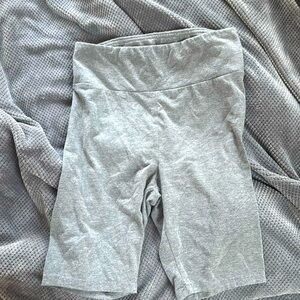 Medium Gray Biker Shorts